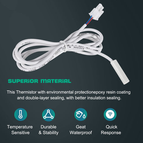 Thermistor for Dometic 3851210025 - RV Refrigerator Sensor Replacement for Dometic Refrigerator - Compatible with RM1350 RM2351 RM2354 RM2410 RM26...
