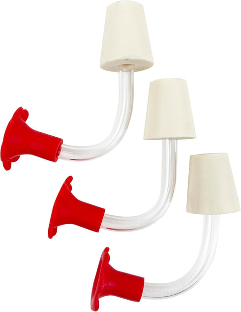 National Artcraft® RED Floral-Style Hummingbird Feeder Tubes - Make Your Own Hummingbird Feeder (Pkg/3)...