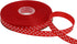 Polka Dot Grosgrain Ribbon 25 Yard Each Roll 100% Polyester (3/8", Red)...
