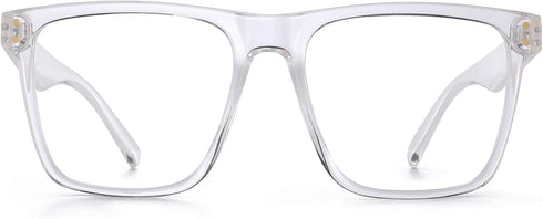 GLINDAR Blue Light Blocking Glasses for Women Men Oversized Square Computer Glasses Reduce Eye Strain Clear...