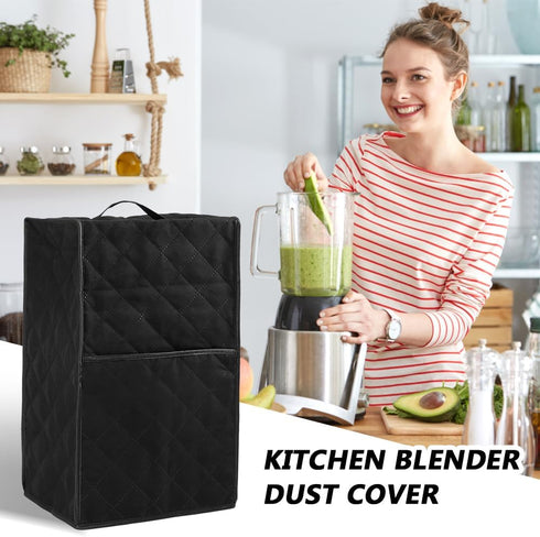 CALIDAKA Kitchen Blender Dust Cover, Blender Covers Compatible with Most Blender, with 2 Hooks, Polyester Dust Proof Stain Resistant Blender Cover...