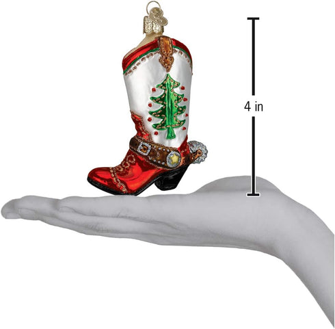 Old World Christmas Pioneer Collection Glass Blown Ornaments Tree Christmas Cowboy...