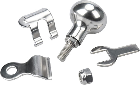 Pebbly Beach Boat Steering Wheel Knob, 316 Stainless Steel Wheel Knob Spinner, Suicide Knob with Wrench...