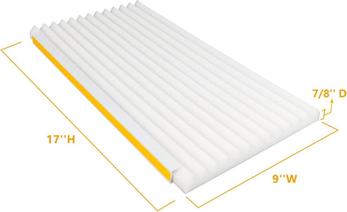 LBG Products Window Air Conditioner Foam Insulation Panels, AC Side Insulating Panel Kit, 2 Pack,White Beige, 17in High x 9in Wide x 7/8in Thick...