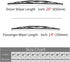 Replacement for Nissan Rogue Windshield Wiper Blades - 26"+14" Conventional Metal Wipers Front Window Wiper - fit 2008-2013 Vehicles - OTUAYAUTO F...