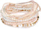 COLORFUL BLING Bohemian Crystal Beaded Stretch Bracelet Set for Women Boho Multilayer Imitation Pearl Seed Stackable Bracelet Holiday Jewelry Birt...