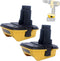 Lasica 2Pack DCA1820 18V to 20V Adapter Compatible with DEWALT 18V XRP Tools - Compatible with Dewalt 20V Max Battery DCB201 DCB203 DCB204 DCB206 ...