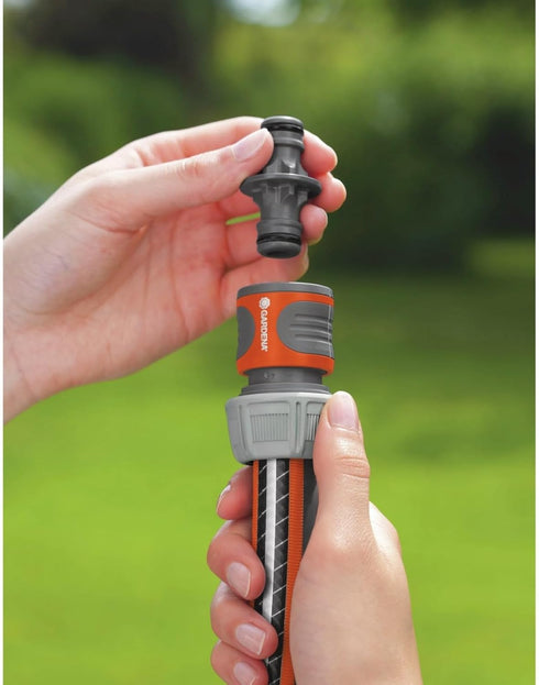 GARDENA coupling, connection piece for secure hose connection, connection of two hoses for extension, to the transition from 13 mm (1/2) to 13 mm ...