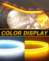 Qasim 30cm Soft Tube Guide Flexible LED Strip Daytime Running Light 12inch White Yellow Sequential Flowing Turn Signal LED Strip Auto Cars Motorcy...