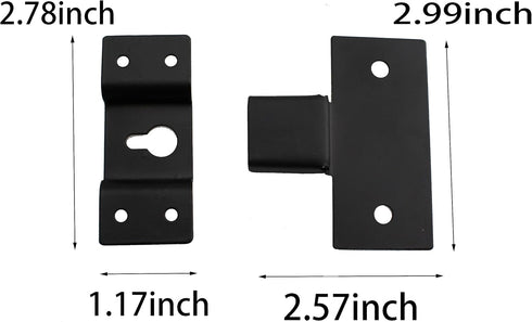 2Sets Hanging Speaker Bracket Universal Metallic Wall Mount Iron Hook Hanger Plate Connector Wall Mount Iron Hook Hanger Plate Connector with Moun...