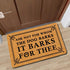Funny Mats The Dog Barks It Barks for Thee Indoor Floor Welcome Mat for Entrance Way Rubber Back for Front Door Indoor Outdoor Cute Rugs 23.6"(L) ...