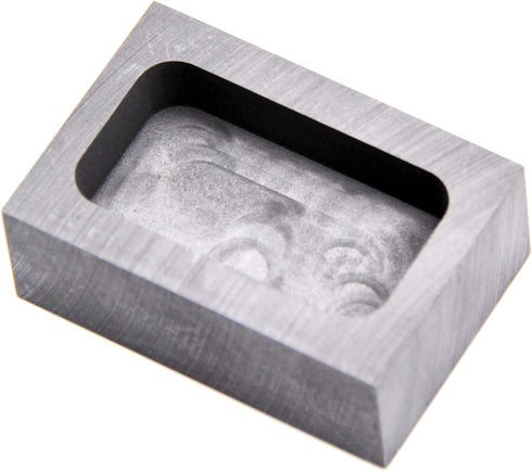 Graphite Ingot Mold, High Purity Refining Graphite, Melting Casting Mould for Gold Silver Aluminum Copper Brass Zinc Plumbum and Alloy Metals (2.1...
