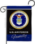 Air Force Proudly Family Garden Flag Armed Forces USAF United State American Military Veteran Retire Official Small Decorative Gift Yard House Ban...