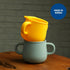 BLUE GINKGO Silicone Toddler Cups - Open Cup for Baby with Handles | Made in Korea | 8oz Training Open Cups for Toddlers 1-3 (Green)...
