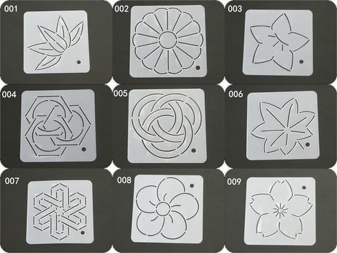 HONEYSEW Semi-Transparent Quilting Template Patchwork Tools Quilt Handmade DIY Sewing Tool Leaf Pattern (9pcs Total)...