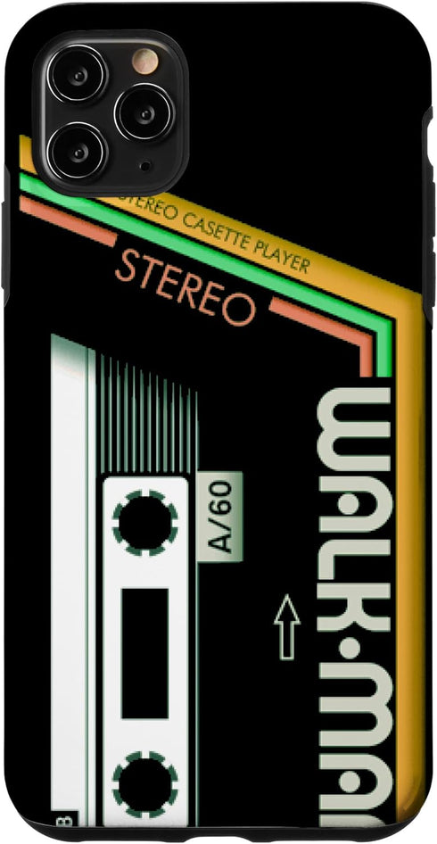 iPhone 11 Pro Max Vintage Walkman Retro 80s 90s Music Cassette Case...
