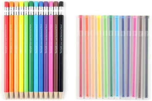 Colored Mechanical Pencil 12pcs, with extra 24pcs colored lead, 2.6mm...