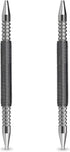2 Pcs Dual Head Nail Setter 3/32? and 1/8? Spring Loaded Nail Set Hammerless Double Ended Nail Punch Tool, 3500 PSI Striking Force Counter Punch...