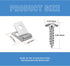 200 Pcs Wire Fence Clamps Stainless Steel Agricultural Fencing Clips with 200 Pcs Stainless Steel Screws Fence Clips for 12-16 Gauge Welded Wire t...