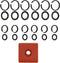 1/2"" & 3/8"" Impact Wrench Retainer rings with O-ring Fit for Electric Wrench/Pneumatic Wrench, Including Retainer Ring Anvil Install Tool, Impac...