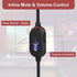 AW920H Gaming Headset Cable,Audio Aux Cable Compatible with Alienware AW720H AW310H AW510H 988 Alienware Dell Gaming Headset,Inline Mute Switch&Vo...