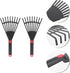 DOITOOL 2pcs Garden Pitchfork Rake Garden Tool Leaf Grabber Tool Rakes for Lawns Heavy Duty Outdoor Lawn Equipment Lawn Rake Manual Mower Farm Imp...