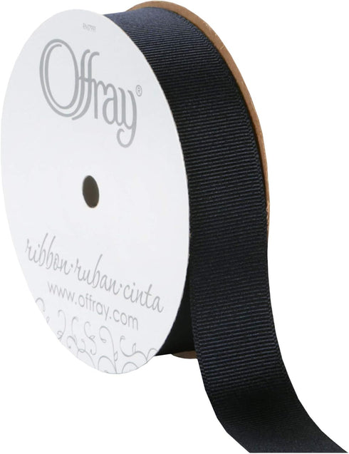 Berwick Offray 7/8" Grosgrain Ribbon, Black, 20 Yards...