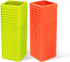 2 PCS Silicone Pet Hair Remover, Reusable Rubber Pet Hair Block Roller Cleaner for Carpet, Couch, Furniture, Car Seats (Orange, Yellow)...