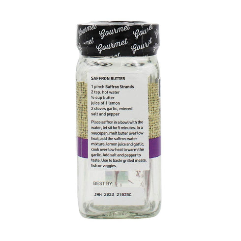 The Spice Hunter Saffron Strands, Spanish Mancha, Whole, 0.01-Ounce Jar...
