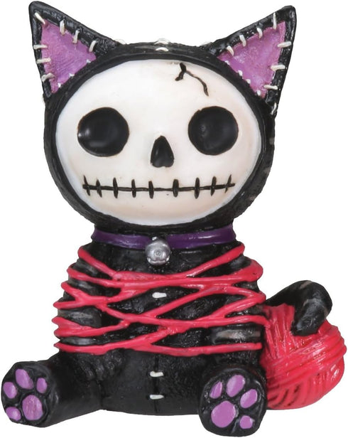 Black Mao Mao Cat Furry Bones Statue Display...