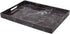 HDS Serving Tray Trading 18 x 13 Coffee Tray Faux Marble, Black...