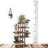 Hanging Growth Chart, Height Measure Ruler Roll Up Wooden Canvas Growth Ruler for Kids Baby Birthday Gift,White,A1...