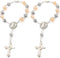 2 Pieces Car Rearview Mirror Auto Rosary Religious Car Mirror Hanging Accessories for Car Personalized Protection Charm for Auto Decors (Silver)...