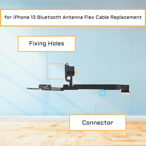 for iPhone 13 Bluetooth Antenna Flex Cable Replacement for iPhone13 Signal Bluetooth Wireless Connector Cable Part with Tweezers Repair Tool Crowb...