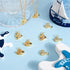 Beebeecraft 9Pcs 3 Styles Cubic Zirconia Fish Charms 18K Gold Plated Summer Sea Fish Pendant Charm with Storage Box for DIY Jewelry Crafts Necklac...