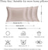 Silk Pillowcase for Hair and Skin 2 Pack 100% Mulberry Silk Bed Pillowcase Hypoallergenic Soft Breathable Both Sides Silk Pillow Case with Hidden ...