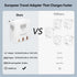 European Travel Plug Adapter, International Plug Adapter,with 20W PD&QC 3.0 USB-C and USB-A Ports Charging Faster,Travel Essentials from US to Mos...