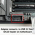 LINKUP - USB-C Front Panel Adapter - Converts Motherboard 3.0/3.1 IDC20 19-Pin Header to Type-C (A-Key) - Designed for All USB-C Devices - Solid C...