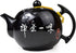 Porcelain Teapot, 10oz Small Tea Pot Xishi Chinese Gongfu Tea Set Ceramic Kettle Black (Teapot)...