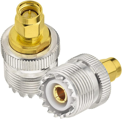 Superbat UHF to SMA Adapter, UHF Male/Fmale (PL259/SO239) to SMA Male/Female Connector RF Coax Coaxial Adapter Kit...