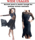 Power Mesh Fabric Superfine 4-Way Stretch Net Fabric Nylon Spandex Sheer Mesh, 1 Yards Long 60" Wide (Black)...