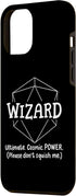iPhone 14 Pro Max Wizard Funny Character Joke Roleplaying Games RPG Gamer Case...