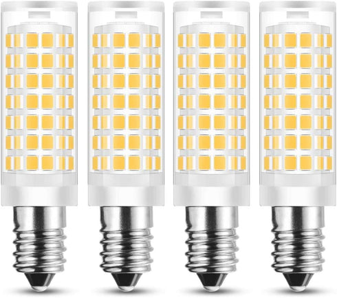 E14 LED Cooker Hood Bulbs European Base,Range Hood Light Bulbs AC110V-130V for Refrigerator Cooker Hood Sewing Machine Light Warm White, 4-Pack...