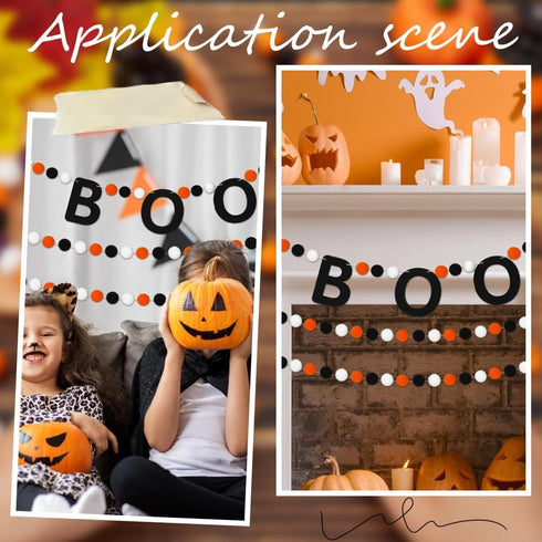 125Pcs Halloween Wooden Beads Pumpkin Wood Beads Garland Craft Round Loose Bead Ornaments for Jewelry Making Bead Assortments DIY Necklace Bracele...