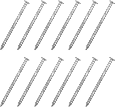uxcell 25Pcs Fence Deck Nails, 1 9/16 Inch 304 Stainless Steel Spiral Deck Nail Spiral Shank Spikes for House Floor Repairing Wall Woodworking, Si...