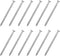 uxcell 25Pcs Fence Deck Nails, 1 9/16 Inch 304 Stainless Steel Spiral Deck Nail Spiral Shank Spikes for House Floor Repairing Wall Woodworking, Si...