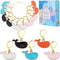 SUNNYCLUE 1 Box 30Pcs 5 Colors Cute Stitch Marker Knitting Crochet Markers Enamel Whale Planner Charms Removable Leverback Locking Knit Markers fo...