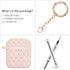 CAGOS for Airpod Case 2nd/1st Generation, Come with Airpod Cleaner Kit, Bling Earpods Case Protective Cover Accessories Keychain Compatible with A...
