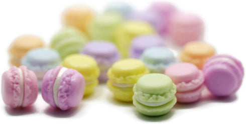 21 Mix Macaroon French Recipe Bakery Garden Display Minimal Decoration...