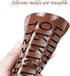 Silicone Letter Number Molds,Reusable Chocolate Molds with Happy Birthday Cake Decorating Symbols(Brown 2pcs)...